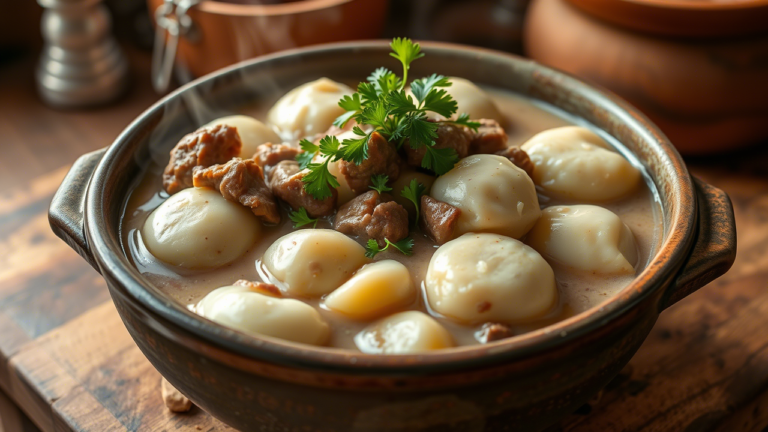 Chipped Beef Flour Dumplings Potatoes Recipe