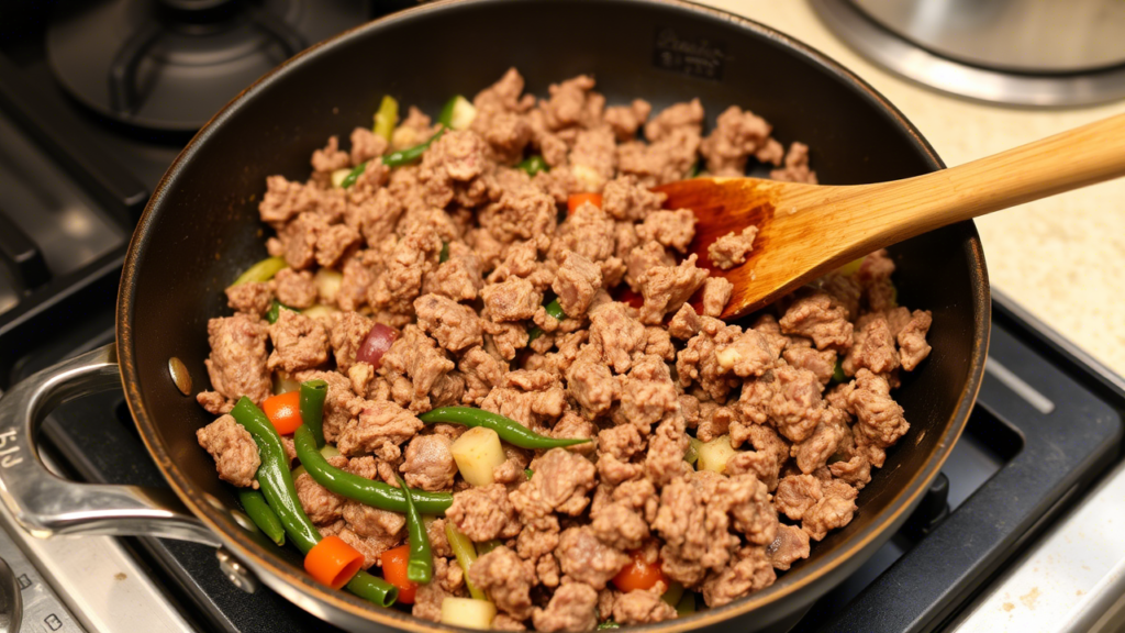 small red beans and ground beef recipe step 3