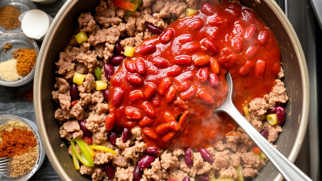 small red beans and ground beef recipe step 4